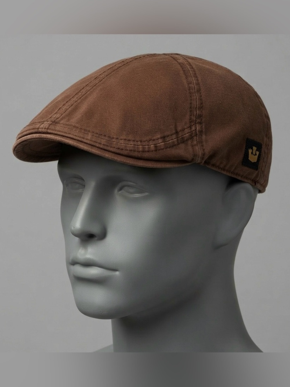 Goorin Bros Ari Brown Cotton Twill Flat Ivy Cap Large 103-0389 - Picture 1 of 8